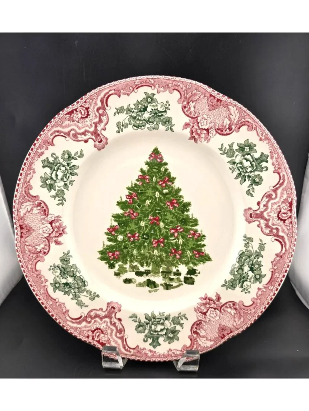 Johnson Brothers Old Britain Castles Pink Christmas 10.5